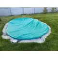 Тент защитный Лагуна, овальный, для бассейнов, каркасный тарпаулин 4 x 3 м