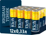 Rich Tonic 0,33л.*12шт. Тоник Rich Напиток газированный Россия