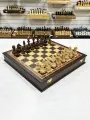 Шахматный ларец деревянный подарочный венге Премиальный люкс