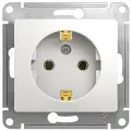 Белая Розетка с/з Glossa Systeme Electric (комплект 3шт)