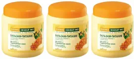 Belita Бальзам-питание для сухих, и поврежденных волос, облепиха, 450мл, 3 штуки.