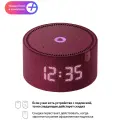 Умная колонка Яндекс Станция Мини с Алисой и часами, красный гранат