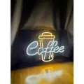 Светодиодный неоновый светильник PJ Neon Стаканчик Coffee, 62х40 см, 12/220v