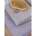 Василиса Набор банных полотенец, Хлопок, 50x80, 70x130 см, светло-серый, сиреневый, 4 шт.