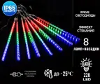 Уличная гирлянда Метеоритный дождь, 220-240В, IP65, разноцветная