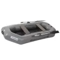 Лодка гребная под мотор Лоцман Стандарт 240 ВНД, цвет серый, надувное дно, материал армированный ПВХ