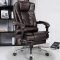 Кресло кожаное компьютерное руководителя с массажем