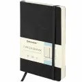 Ежедневник недатированный А5 Brauberg Metropolis Ultra (160 листов) обложка кожзам, черный, 2шт. (113288)
