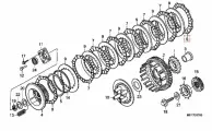 Фрикционный диск сцепления; Артикул Honda: 22201MAV000 (Оригинал)