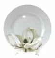 Тарелка десертная 19 см Yvonne, декор Магнолия 6 шт.