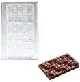 Форма для шоколада Плитка на листе 275*175мм[3шт] поликарбонат , H=13, L=117, B=71мм