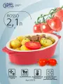 Форма для запекания Gipfel Rosso 51073 2,1 л/35x20,5x7 см, овальная, красный/белый