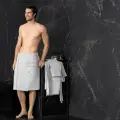 Togas Килт для бани мужской Саунерс вафельный, хлопок, XL/XXL/52 54, светло-серый