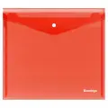 Папка-конверт на кнопке Berlingo No Secret, А5+, 200мкм, красная, (12шт.)