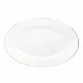 Блюдо овальное 33 см Oktawa, декор Отводка золото 1 шт.