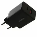 Сетевое зарядное устройство 20W U+C Baseus Cube Fast Charger / Cluster Black