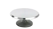 Подставка для торта вращающаяся металлическая/тортовница/поворотный столик/нержавеющая сталь