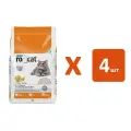 RO CAT ORANGE наполнитель комкующийся для туалета кошек с ароматом апельсина (5 л х 4 шт)
