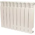 Радиатор биметаллический STOUT Space 500 9 секций боковое подключение RAL9016 SRB-0310-050009