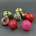 Набор из 8 винтажных ёлочных игрушек Шары, стекло, краска, металл, СССР, 1960-1990 гг.