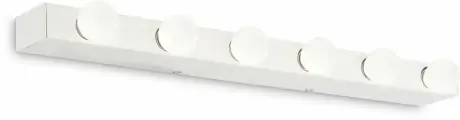 Светильник настенный ideal lux Prive AP6 макс.6x40Вт IP20 Е14 230В Белый Металл Без ламп 159423.