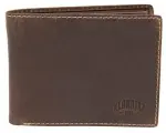 Кошелек KLONDIKE 1896, фактура гладкая, коричневый