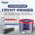 Полимерный Грунт праймер для полиуретановых, эпоксидных, полусухой стяжки и тёплых полов Finlux F-1055 с эффектом VODOSTOP, бесцветный, 10 кв. м.