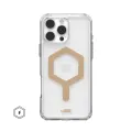 Чехол с поддержкой MAGSAFE UAG Plyo для iPhone 16 Pro Max 6.9, цвет прозрачный/золото (Ice/Gold)