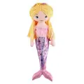 Кукла-русалочка «Лили», 40 см, мягкая, розово-фиолетовый хвост с золотыми звездами