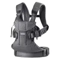 KNOW EASY-Слинг-эргорюкзак BabyBjorn One Air 3D Mesh для переноски ребенка с рождения и до 3 лет, 3 положения, тёмно-серый
