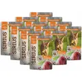 Корм влажный Sirius Premium Sterile для кастрированных котов и стерилизованныхк, утка и клюква в соусе, 85 г х 12 шт