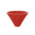 Воронка для приготовления кофе ORIGAMI, размер М, материал: керамика, цвет: красный