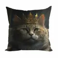 Zaberite Коты-Короли Агнес / 40х40 / велюр / подарок / подушка диванная / подушка для интерьера