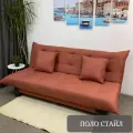 Диван Поло Стайл рогожка coral, механизм книжка, 202х90х100 см, для дома, дачи и офиса EDLEN