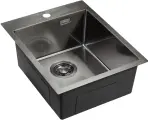 Кухонная мойка Emar EMB-128A PVD Nano Dark 41x51 см, вороненая сталь