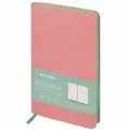 Ежедневник недатированный А5 Brauberg Metropolis Mix (136 листов) обложка под кожу, розовый (113295), 30шт.