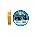 Плетеный шнур для рыбалки Sunline SIGLON PE 4 150M(Orange) #0.6/10LB