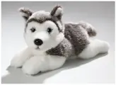 Игрушка мягконабивная LEOSCO Хаски лежащая 24 см