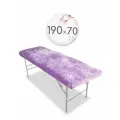 Чехол для кушетки и массажного стола, велюр, 190x70-75 см, фиалковый