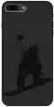Силиконовый чехол на Apple iPhone 8 Plus / 7 Plus / Эпл Айфон 7 Плюс / 8 Плюс с рисунком Snowboarding Soft Touch черный