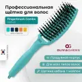 Щетка для укладки Olivia Garden Fingerbrush Care Iconic Boar&Nylon Blue Lagoon ID1835