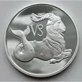 Монета 2 рубля 2002 Козерог Знаки зодиака День Рождения 22.12-19.01 серебро