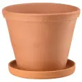 Горшок Вещицы с поддоном Терракот, 1.5 л, 16x13.5 см, терракотовый