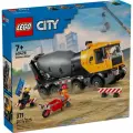 Конструктор LEGO City 60478 Бетономешалка, разноцветный, 371 дет.