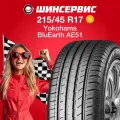 Летняя шина Yokohama BluEarth-GT AE51 215/45 R17 91W