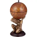 Глобус-бар Атлант, настольный, напольный, до 9 бокалов, до 3 бутылок, диаметр 42 см