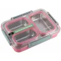 Ланч бокс 1200 мл. 3 отсека Kamille KM 2146 (2146 / розовый)