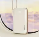 ROCK Внешний аккумулятор P30 Pro 30W Magnetic Holder Wireless Power Bank with Cable 10000mAh, 10000 мАч, бежевый