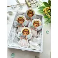 Набор имбирных пряников Ангелы на Крещение, топпер на торт на крестины, подарки для крестных.