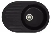 Мойка GRANICOM NOVELL Каролина 7502 (740*485мм), (обсидиан) (без сифона)